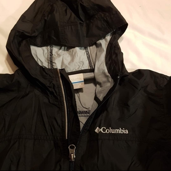 Columbia windbreaker black unisex size 10/12 - Picture 5 of 5
